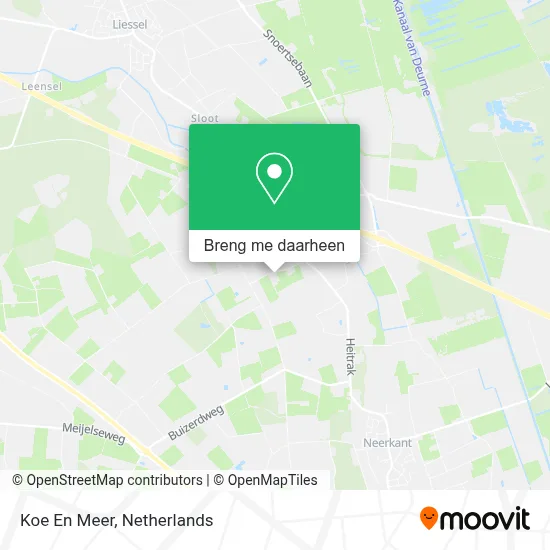 Koe En Meer kaart