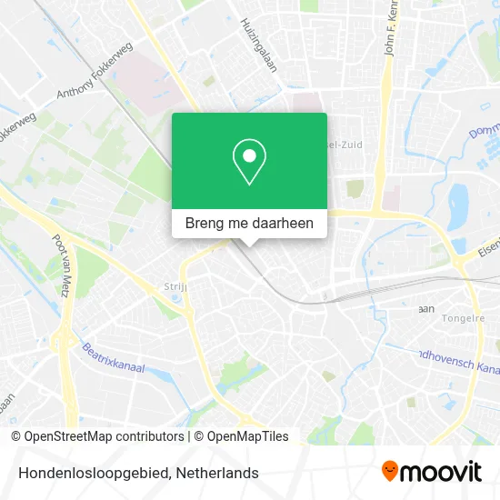 Hondenlosloopgebied kaart