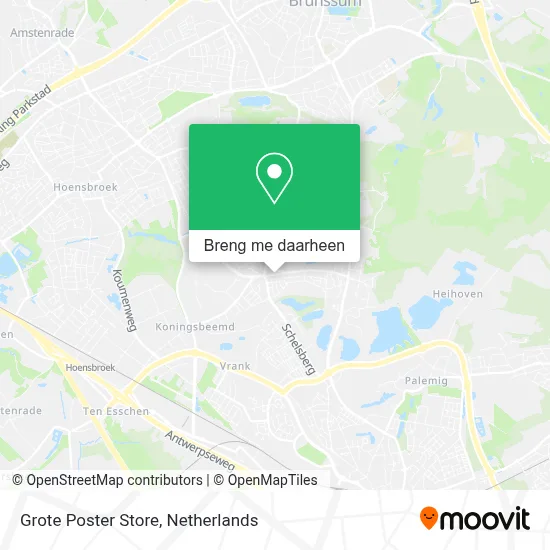 Grote Poster Store kaart