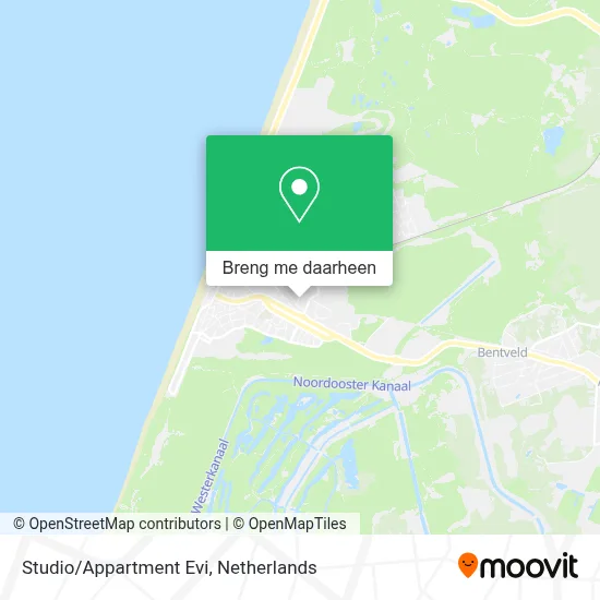 Studio/Appartment Evi kaart