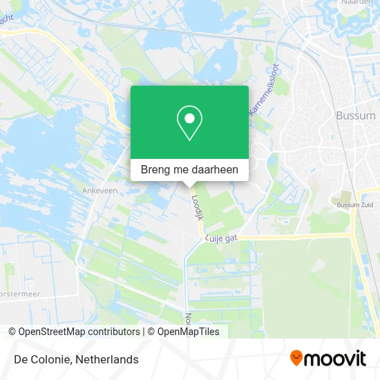 De Colonie kaart