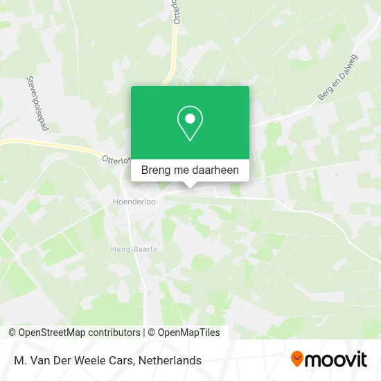 M. Van Der Weele Cars kaart