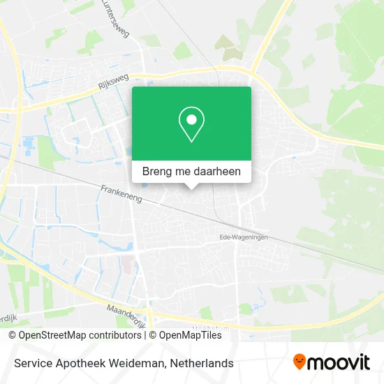Service Apotheek Weideman kaart