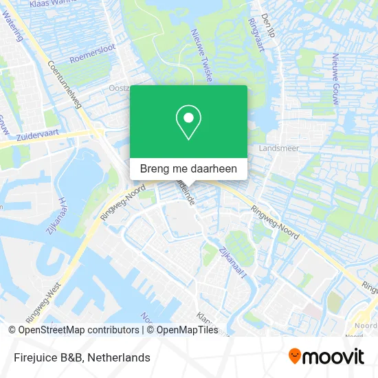 Firejuice B&B kaart