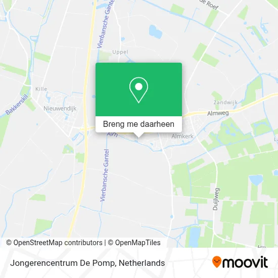 Jongerencentrum De Pomp kaart