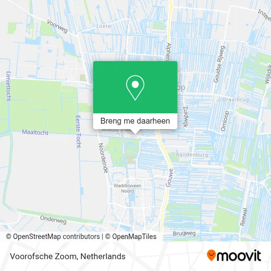 Voorofsche Zoom kaart