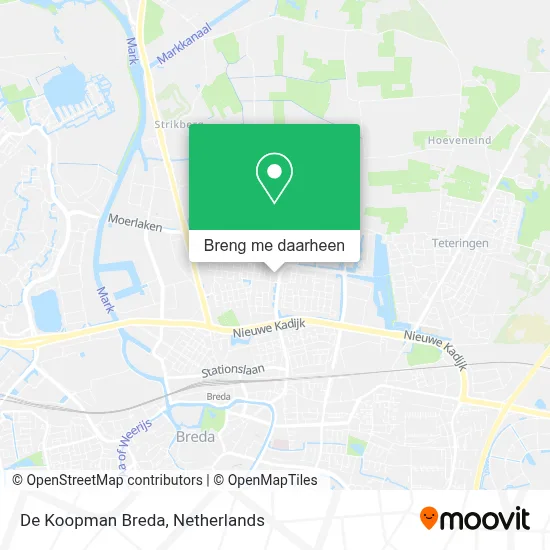 De Koopman Breda kaart