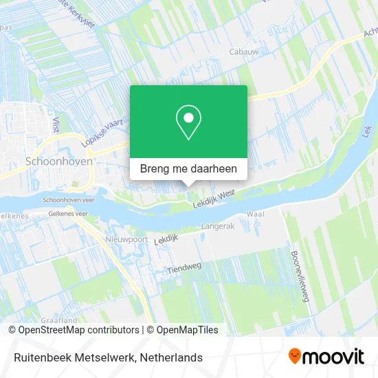 Ruitenbeek Metselwerk kaart