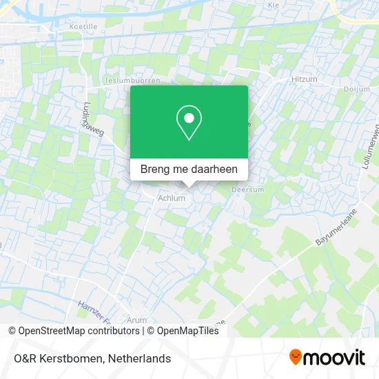 O&R Kerstbomen kaart