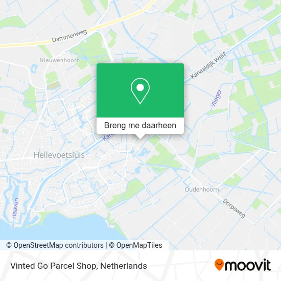 Vinted Go Parcel Shop kaart