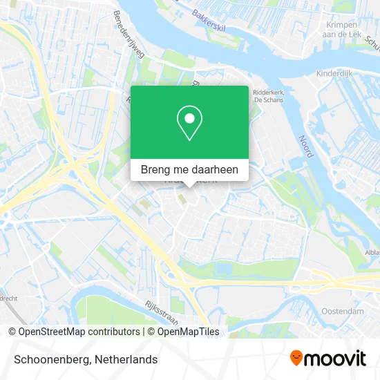 Schoonenberg kaart