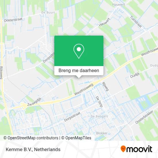 Kemme B.V. kaart