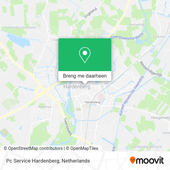 Pc Service Hardenberg kaart