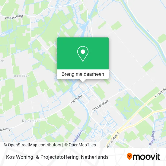 Kos Woning- & Projectstoffering kaart