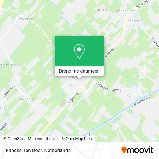 Fitness Ten Boer kaart