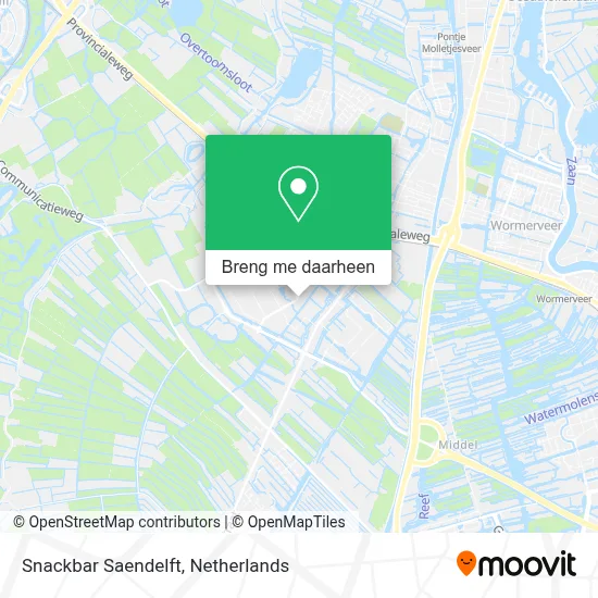 Snackbar Saendelft kaart