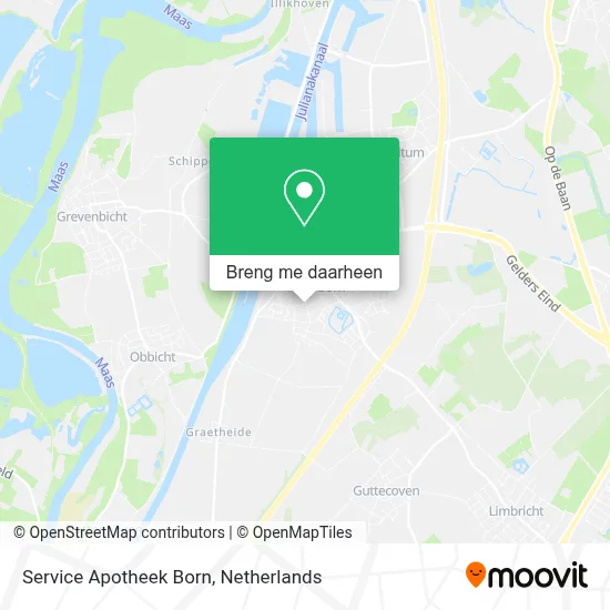 Service Apotheek Born kaart