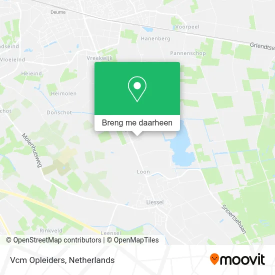 Vcm Opleiders kaart