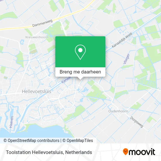 Toolstation Hellevoetsluis kaart