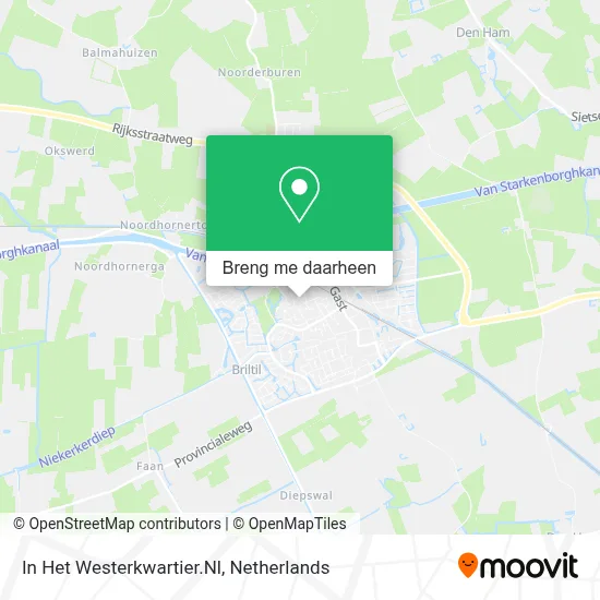 In Het Westerkwartier.Nl kaart