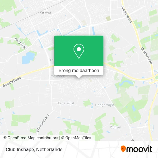Club Inshape kaart