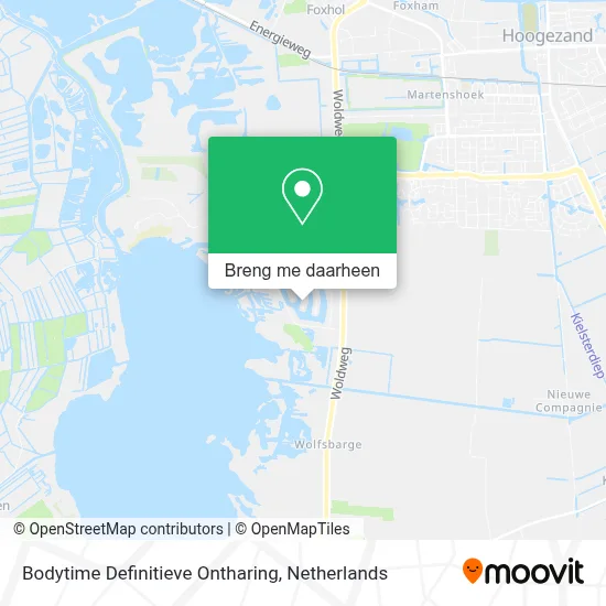 Bodytime Definitieve Ontharing kaart