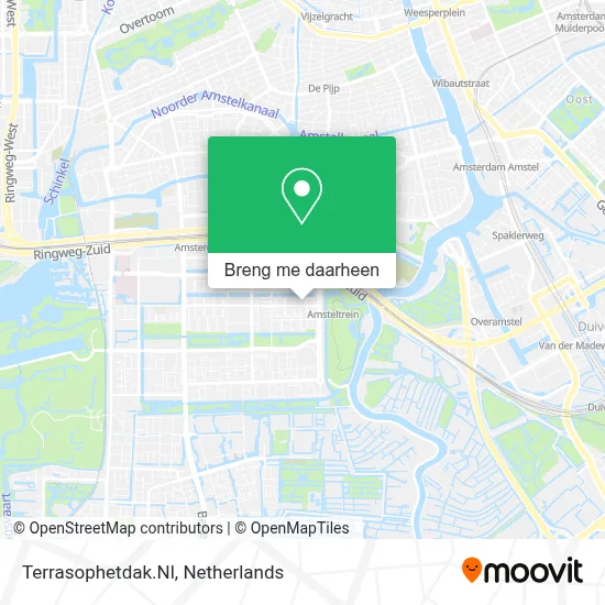 Terrasophetdak.Nl kaart