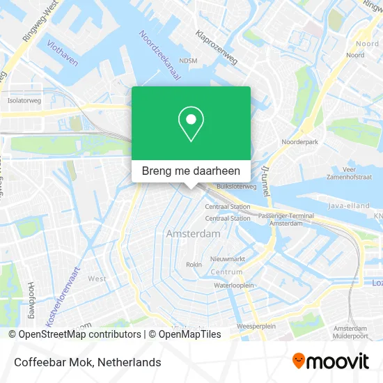 Coffeebar Mok kaart