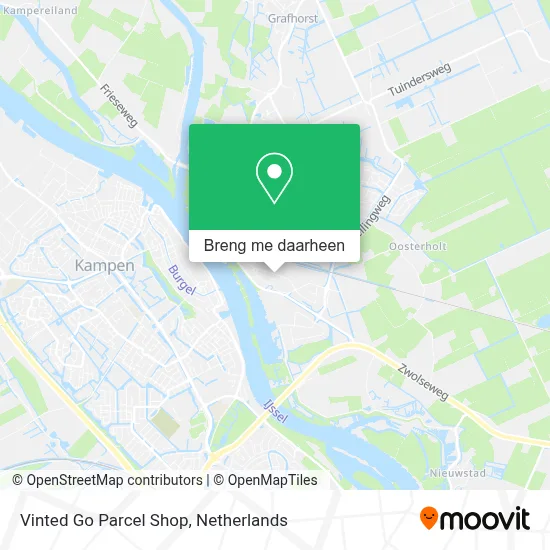 Vinted Go Parcel Shop kaart