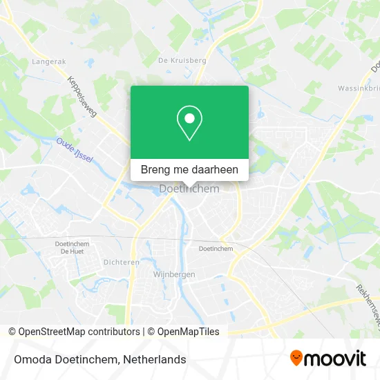 Omoda Doetinchem kaart
