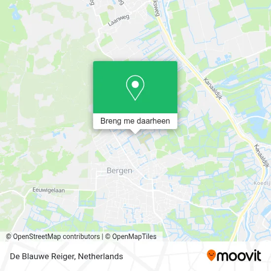 De Blauwe Reiger kaart