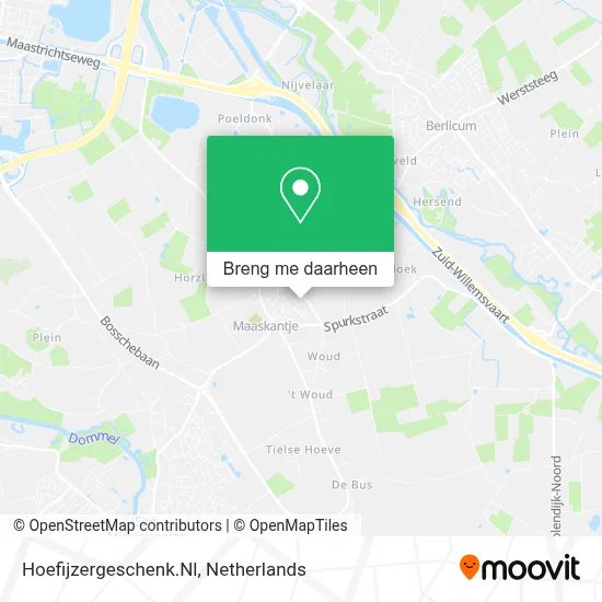 Hoefijzergeschenk.Nl kaart