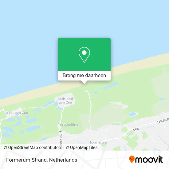 Formerum Strand kaart