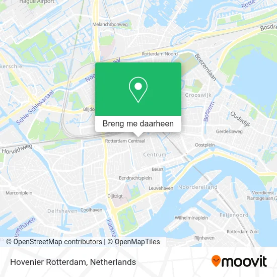 Hovenier Rotterdam kaart