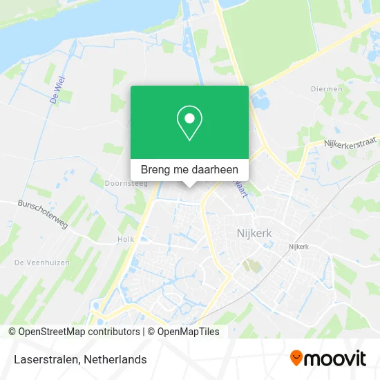 Laserstralen kaart