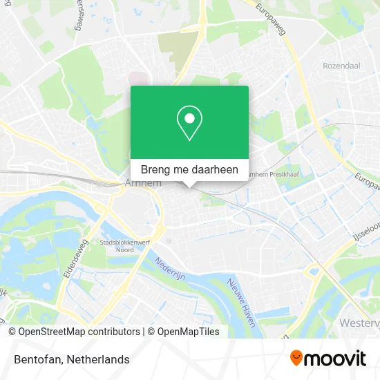 Bentofan kaart