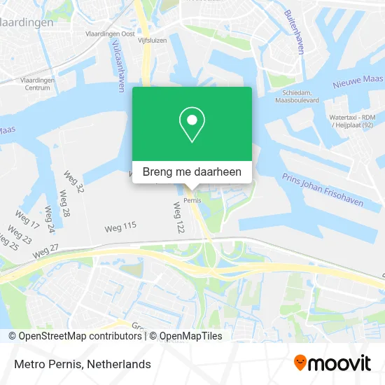Metro Pernis kaart