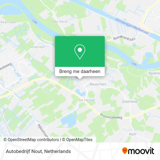 Autobedrijf Nout kaart