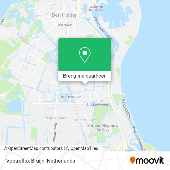 Voetreflex Bruijn kaart
