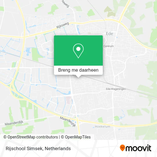 Rijschool Simsek kaart