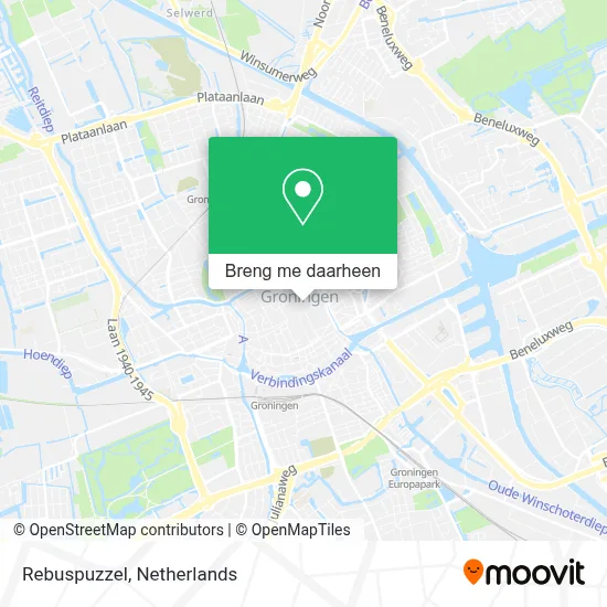 Rebuspuzzel kaart