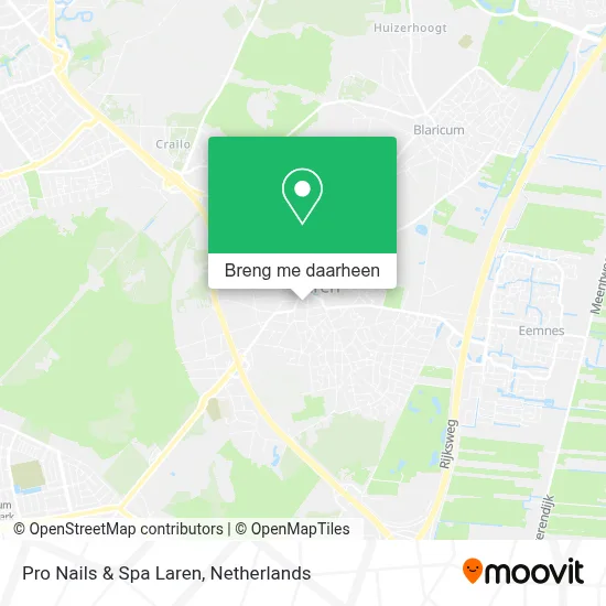 Pro Nails & Spa Laren kaart