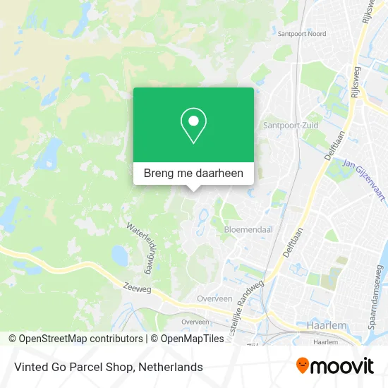 Vinted Go Parcel Shop kaart