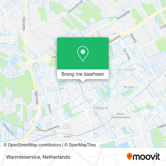 Warmteservice kaart