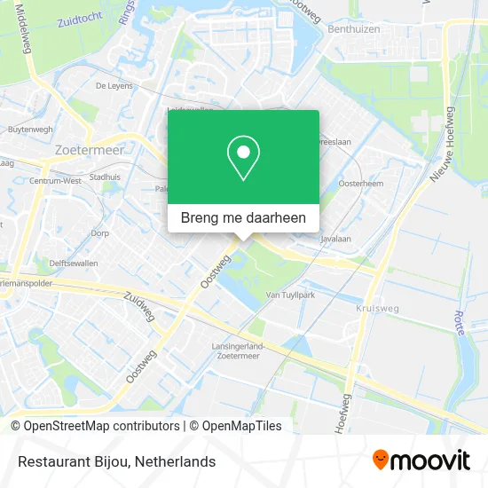Restaurant Bijou kaart
