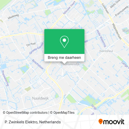 P. Zwinkels Elektro kaart