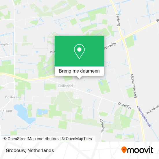 Grobouw kaart