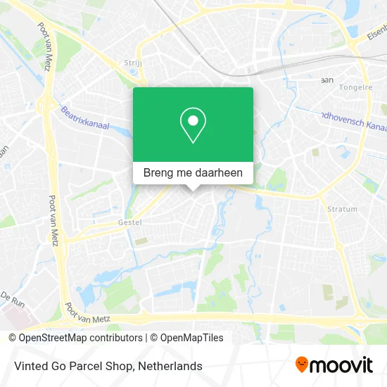 Vinted Go Parcel Shop kaart