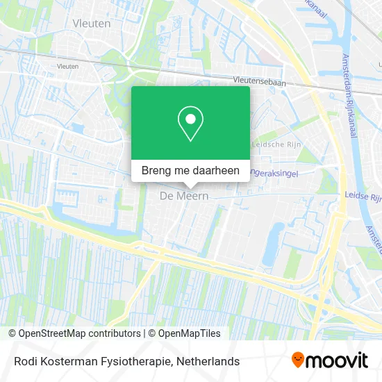 Rodi Kosterman Fysiotherapie kaart