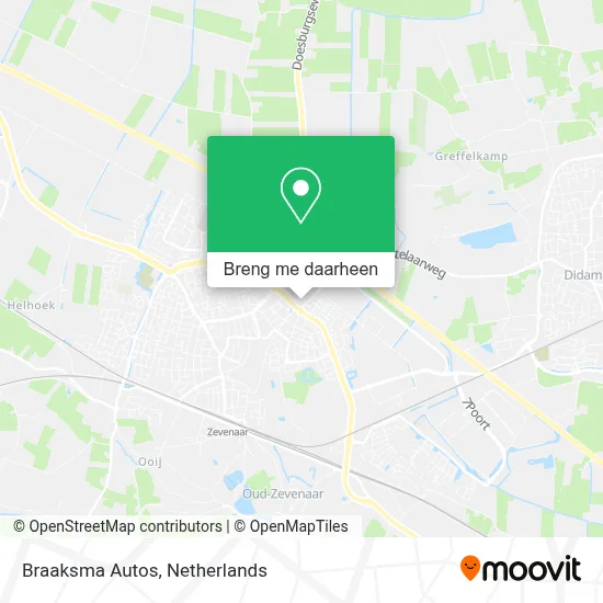 Braaksma Autos kaart